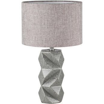 Настольная лампа LUMION BEINA 8136/1T MODERNI LN25 000 Е27 1*60W 220V серый, керамика/текстиль